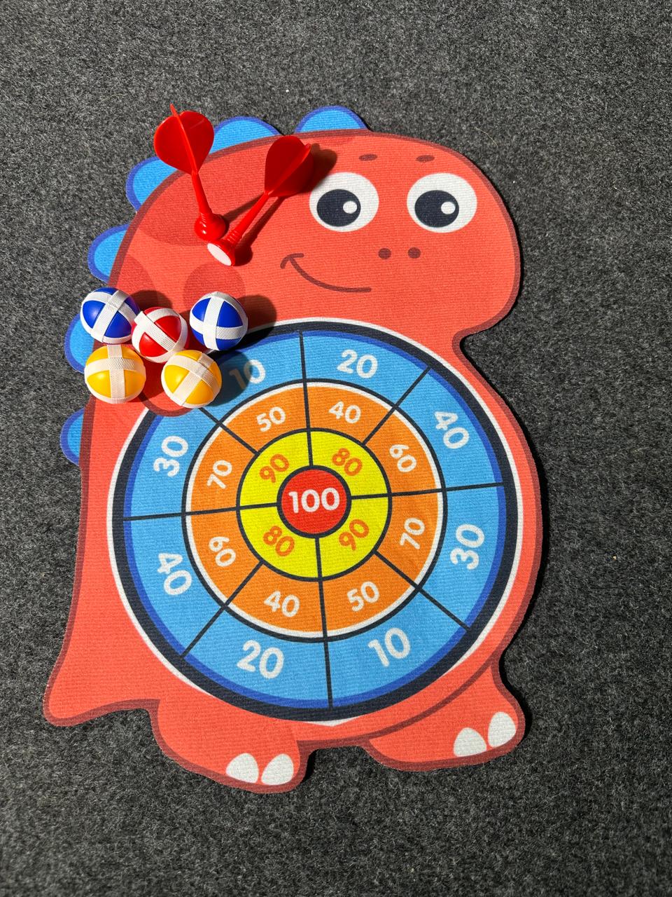 1 Pcs Sticky Shot Dartboard (Free 5 pcs ball ,2 Pcs Arrow 3 Pcs Hook)